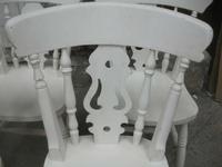 Set of 6 White Fiddle Back Kitchen Chairs (2 of 3) Set of 6 White Fiddle Back Kitchen Chairs (2 of 3)