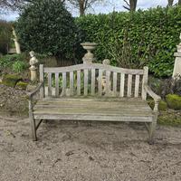Super Well Silvered Garden Bench