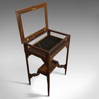 Antique Bijouterie Table, English, Walnut, Glass, Display, Edwardian c.1910 (12 of 12) Antique Bijouterie Table, English, Walnut, Glass, Display, Edwardian c.1910 (12 of 12)