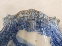 Fine Early 19th Century Pearlware Blue & White Pickle Dish- Impressed " W&B " (4 of 8) Fine Early 19th Century Pearlware Blue & White Pickle Dish- Impressed " W&B " (4 of 8)