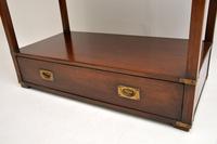 Antique Military Campaign Style Mahogany Bookcase / Cabinet (5 of 6) Antique Military Campaign Style Mahogany Bookcase / Cabinet (5 of 6)