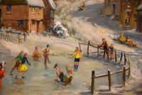 Oil Painting by Max Hofler "The Frozen Pond" (3 of 6) Oil Painting by Max Hofler "The Frozen Pond" (3 of 6)