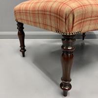 Newly Upholstered & Buttoned Centre Footstool (2 of 5) Newly Upholstered & Buttoned Centre Footstool (2 of 5)