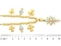 3.45ct Opal & 0.27ct Diamond, 22ct Yellow Gold Necklace - Antique c.1890 (6 of 9) 3.45ct Opal & 0.27ct Diamond, 22ct Yellow Gold Necklace - Antique c.1890 (6 of 9)