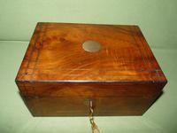 Inlaid Figured Walnut Jewellery – Work Box. Original Tray. C1870 (9 of 13) Inlaid Figured Walnut Jewellery – Work Box. Original Tray. C1870 (9 of 13)