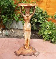 Art Deco Egypt-esque Novelty Cast Iron Stand / Table Base c.1920 (8 of 12) Art Deco Egypt-esque Novelty Cast Iron Stand / Table Base c.1920 (8 of 12)