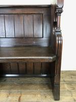Carved Oak Antique Pew (5 of 11) Carved Oak Antique Pew (5 of 11)