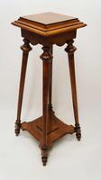 Elegant Victorian 2 Tier Walnut Pedestal or Plant Stand (11 of 12) Elegant Victorian 2 Tier Walnut Pedestal or Plant Stand (11 of 12)