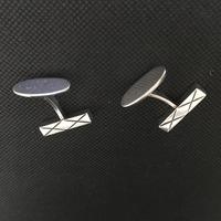 Danish Sterling Silver Cufflinks. 1960s by Aare & Krogh (2 of 4) Danish Sterling Silver Cufflinks. 1960s by Aare & Krogh (2 of 4)