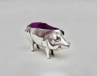 Edwardian Silver Pig Pin Cushion by Adie & Lovekin, Birmingham 1905 (3 of 5) Edwardian Silver Pig Pin Cushion by Adie & Lovekin, Birmingham 1905 (3 of 5)