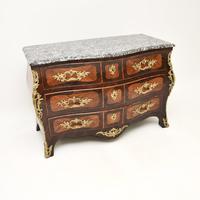 Antique French Louis XV Marble Top Commode by Jacques Bircklé