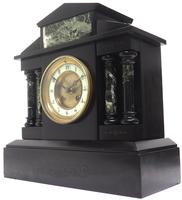 Antique French Slate & Green Marble Mantel Clock Striking 8-day (4 of 9) Antique French Slate & Green Marble Mantel Clock Striking 8-day (4 of 9)