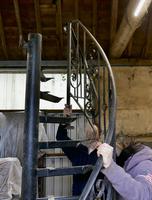 Unused Space Saver Iron Spiral Staircase with Hand Rails (10 of 12) Unused Space Saver Iron Spiral Staircase with Hand Rails (10 of 12)