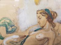 Exclusive Russian Symbolism Painting from Private Collection. #2 Leda with a Swan (5 of 6) Exclusive Russian Symbolism Painting from Private Collection. #2 Leda with a Swan (5 of 6)