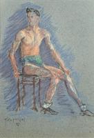 Russian School? Superb 1952 Signed Charcoal Portrait Sketch A Male Model Dancer (2 of 10) Russian School? Superb 1952 Signed Charcoal Portrait Sketch A Male Model Dancer (2 of 10)