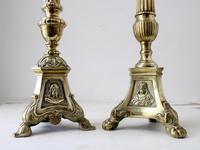 Near Pair of 19th Century Altar Candlesticks (4 of 5) Near Pair of 19th Century Altar Candlesticks (4 of 5)