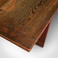 Large 12' Antique Kitchen Table, English, Pine, Industrial, Victorian, 1900 (12 of 12) Large 12' Antique Kitchen Table, English, Pine, Industrial, Victorian, 1900 (12 of 12)