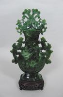 Large Early 20th Century Chinese Spinach Jade Urn & Cover (3 of 6) Large Early 20th Century Chinese Spinach Jade Urn & Cover (3 of 6)