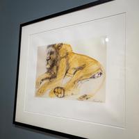 Lithograph of Recumbent Lion (2 of 6) Lithograph of Recumbent Lion (2 of 6)