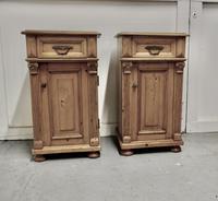 Pair of Chunky Carved Pine Bedside Cupboards (3 of 6) Pair of Chunky Carved Pine Bedside Cupboards (3 of 6)