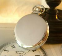 Vintage Pocket Watch 1955 Services Army Two Tone Dial Chrome Case FWO (6 of 10) Vintage Pocket Watch 1955 Services Army Two Tone Dial Chrome Case FWO (6 of 10)