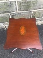 Antique Inlaid Mahogany Tripod Wine Table (4 of 6) Antique Inlaid Mahogany Tripod Wine Table (4 of 6)