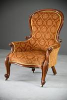 Antique Victorian Mahogany Armchair & Footstool (9 of 12) Antique Victorian Mahogany Armchair & Footstool (9 of 12)