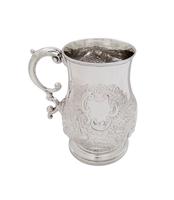 Antique Georgian Sterling Silver Pint Tankard / Mug 1821 (9 of 9) Antique Georgian Sterling Silver Pint Tankard / Mug 1821 (9 of 9)