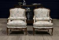 Superb Pair of French Upholstered Bergere Chairs (2 of 28) Superb Pair of French Upholstered Bergere Chairs (2 of 28)