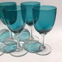 6 Victorian Green Drinking Glasses (2 of 5) 6 Victorian Green Drinking Glasses (2 of 5)