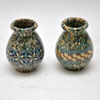 1960's Pair of Vallauris Ceramic 'Mosaic' Vases by Jean Gerbino (2 of 10) 1960's Pair of Vallauris Ceramic 'Mosaic' Vases by Jean Gerbino (2 of 10)