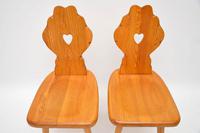 Pair of Vintage Alpine Side Chairs in Solid Elm (3 of 4) Pair of Vintage Alpine Side Chairs in Solid Elm (3 of 4)