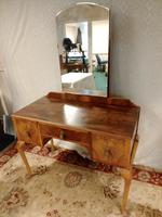 Walnut Burr Art Deco Dressing Table Writing Table