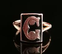 Antique Victorian Mourning Ring, Initial C, 9ct Rose Gold (3 of 10) Antique Victorian Mourning Ring, Initial C, 9ct Rose Gold (3 of 10)