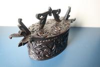 Scandinavian / Norwegian 'Folk Art' Baroque / Acanthus carved tine box c.1885 (35 of 53) Scandinavian / Norwegian 'Folk Art' Baroque / Acanthus carved tine box c.1885 (35 of 53)