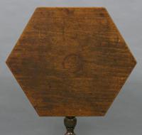 Unusual Georgian Hexagonal Tripod Table (2 of 5) Unusual Georgian Hexagonal Tripod Table (2 of 5)