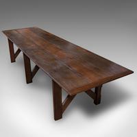 Large 12' Antique Kitchen Table, English, Pine, Industrial, Victorian, 1900 (9 of 12) Large 12' Antique Kitchen Table, English, Pine, Industrial, Victorian, 1900 (9 of 12)