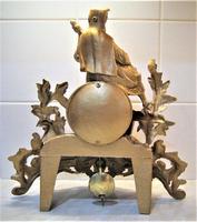 Wonderful 1890 French Spelter Striking Mantle Figurine Clock (4 of 5) Wonderful 1890 French Spelter Striking Mantle Figurine Clock (4 of 5)