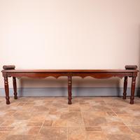 Large Late Victorian Mahogany Hall Bench Window Seat (6 of 11) Large Late Victorian Mahogany Hall Bench Window Seat (6 of 11)