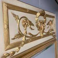 Large French Paint & Gilt Trumeau Mirror (5 of 11) Large French Paint & Gilt Trumeau Mirror (5 of 11)