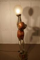 Large Art Deco Female Sculpture Floor Lamp, after Auguste Moreau signed (7 of 11) Large Art Deco Female Sculpture Floor Lamp, after Auguste Moreau signed (7 of 11)