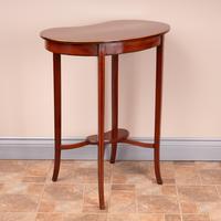 Edwardian Inlaid Mahogany Kidney Shape Occasional Table (11 of 15) Edwardian Inlaid Mahogany Kidney Shape Occasional Table (11 of 15)
