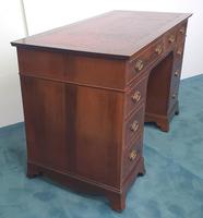 Edwardian Inlaid Mahogany Leather Top Desk (2 of 4) Edwardian Inlaid Mahogany Leather Top Desk (2 of 4)