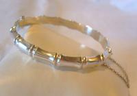 Vintage Sterling Silver Bamboo Bangle 1961 Ornate Silver Bracelet 7 1/4" Length (2 of 11) Vintage Sterling Silver Bamboo Bangle 1961 Ornate Silver Bracelet 7 1/4" Length (2 of 11)