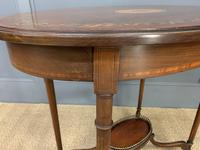 Fine Quality Oval Inlaid Mahogany Occasional Table (5 of 16) Fine Quality Oval Inlaid Mahogany Occasional Table (5 of 16)