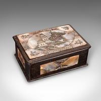 Small Antique Keepsake Box, Oriental, Decorative Case, Qing Dynasty, Edwardian