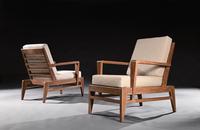 Iconic Pair of Rene Gabriel Mid 20th Century Oak Lounge Chairs (7 of 7) Iconic Pair of Rene Gabriel Mid 20th Century Oak Lounge Chairs (7 of 7)