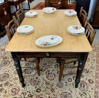 Antique Victorian Pine Farmhouse Table with Drawer (2 of 16) Antique Victorian Pine Farmhouse Table with Drawer (2 of 16)