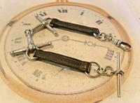 Victorian Equestrain Pocket Watch Chain 1890s Antique Steel & Leather Albert with Snaffle Bit (2 of 12) Victorian Equestrain Pocket Watch Chain 1890s Antique Steel & Leather Albert with Snaffle Bit (2 of 12)
