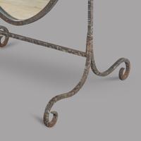 Early 20th Century Ribbed Metal Cheval Mirror (2 of 3) Early 20th Century Ribbed Metal Cheval Mirror (2 of 3)
